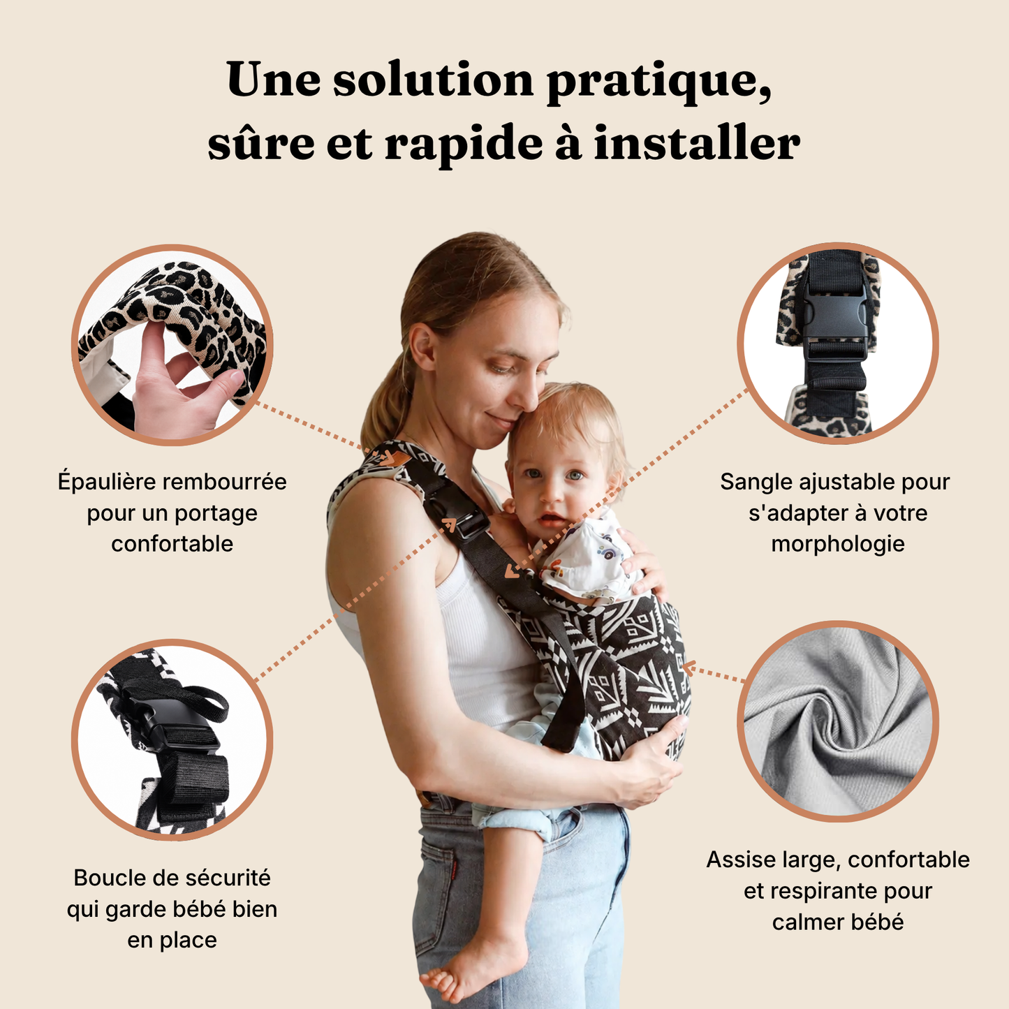 Crossbody Newborn Children Harness Baby Strap