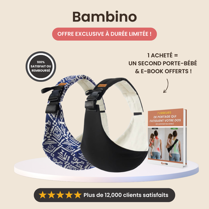 Bambino®｜Portez bébé confortablement, les mains libres